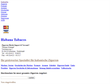 Tablet Screenshot of habana-tabacos.de